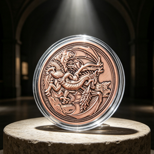 Barra de cobre puro 999 de 1 onza para regalo, medalla de recuerdo. - Product Image 1