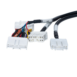 OBD Diagnosekabel für Elektrofahrzeuge, 26-polig <span class=keywords><strong>Tesla</strong></span> auf 16-polig <span class=keywords><strong>Tesla</strong></span> 3 Y-Splitter, Rot/Weiß/Schwarz, Standardspannung - Product Image 2