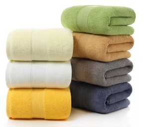 Juego de Toallas de Baño y Sábanas de Algodón Sof, 34x74cm, Gruesas, Absorbentes, Antibacterianas, Ecológicas, para Hogar, Hotel, Adultos, Uso en Verano - Product Image 1