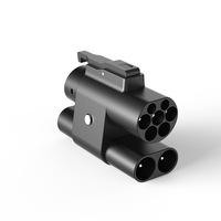 Adaptateur de charge rapide CCS2 vers CCS1 2 AC DC en 1, prise UE vers US, 400A 1000V, connecteur de charge EV pour station DC