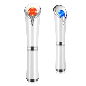 S.W Beauty Anti-Ageing Nature Jade Ion Eye Beauty Pen Red Blue therapy Heated Light Eye wrinkle Remove Pen Eye Massage Wand