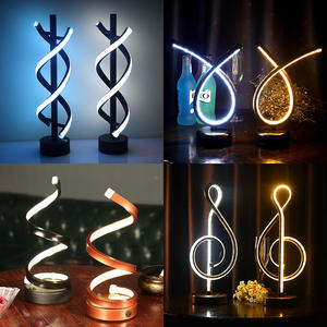 Lampe de table moderne en acrylique et fer Lumière LED Nouveau design Modèles Nouveauté Décoration d'intérieur pour restaurant Salon Chevet Télécommande - Product Image 5