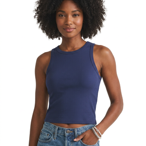 Fitness Tank <b>Top</b> Women Cotton Breathable Stretch Activewear Vest OEM Manufacturer Bulk Supply for Gym and Sports - Product Image 1
