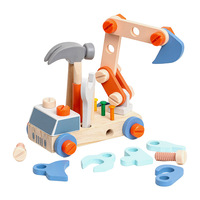 Nouveauté 2026 : Ensemble de jeu éducatif pour enfants, véhicule d'ingénierie en bois, outils à vis créatifs, jouets de montage pour voitures, cadeau pour enfants