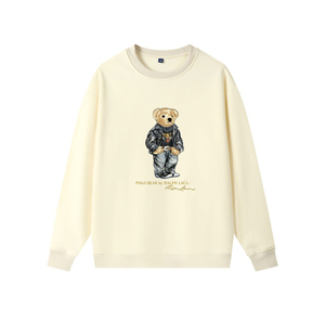 Felpa 'X Bear' Autunno Inverno con Stampa a Trasferimento Termico, Pullover Casual Oversize Taglia XL <span class=keywords><strong>per</strong></span> Uomini, Donne e <span class=keywords><strong>Coppie</strong></span> fino alla 5XL - Product Image 6