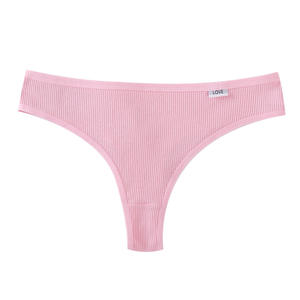<span class=keywords><strong>Perizoma</strong></span> Sexy Taglie Forti da <span class=keywords><strong>Donna</strong></span> di Grande Successo in Cotone a Vita Bassa, Mutandine Traspiranti Sportive G-String T-Back - Product Image 2