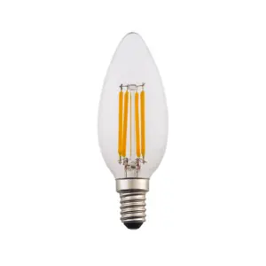 E12 E14 B11 4watt Dimmable LED filamento Vela Lâmpadas 40W Equivalente