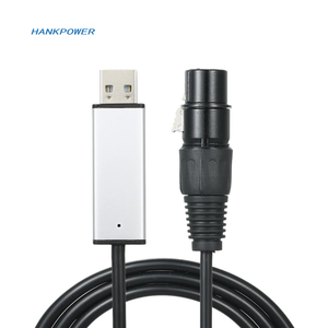 Câble de contrôle d'éclairage de scène USB RS485 XLR <span class=keywords><strong>DMX</strong></span>, câble de débogage informatique, remplacement pour <span class=keywords><strong>Freestyler</strong></span> - Product Image 2