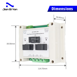 Monitor de energía eléctrica trifásico de CA, Protocolo Modbus RTU, Detector de calidad de energía, colector de voltaje de corriente RS485, 50A, 50A - Product Image 4
