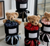 Décoration d'intérieur 2026, fleurs artificielles de qualité OEM, roses, bouquet de roses en savon pour la Saint-Valentin