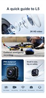 Enregistreur vidéo pour moto L5 avec certification CE FCC 130 °   Caméra d'action grand angle étanche IPX6 2K 30fps pour vélo