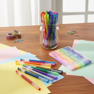Stylo Gel Promotionnel Professionnel avec Encre Pailletée, Matériau Plastique, Grande Capacité 2,5 Grammes pour le Bureau et l'École - Product Image 2