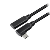 Câble d'extension USB-C à angle droit de 2 m, 240 W, USB-C 3.2 mâle vers femelle, 20 Gbps, 8K 60 Hz