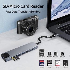 Hub USB-C NKIWI, <span class=keywords><strong>adaptateur</strong></span> multiport Type-C, station d'accueil 8/10/12/4/5/6/7/2/11-en-1, USB3.2/3/2, 4K HDTV, 100W PD, RJ45 pour Mac - Product Image 4