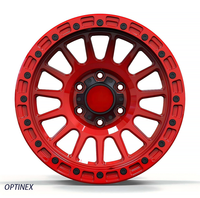 Jantes forgées à rebord profond True Beadlock tout-terrain rouges 16-22 pouces 6x139.7 6x135 6x120 6x114.3 pour Wrangler Ford F150 Raptor Bronco