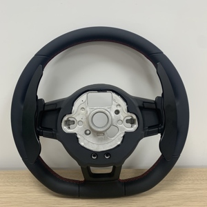 Volant sport en cuir pleine fleur avec palettes de changement de vitesse longues pour VW <span class=keywords><strong>Volkswagen</strong></span> Golf <span class=keywords><strong>5</strong></span> 6 7 R MK5 MK6 MK7 MK7.<span class=keywords><strong>5</strong></span> <span class=keywords><strong>GTI</strong></span> <span class=keywords><strong>Polo</strong></span> Passat B7 B8 Jetta - Product Image 5