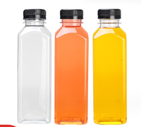 Taille personnalisée 4Oz 8Oz Vide Carré En Plastique PET Bouteilles Juicy Boissons pour Jus