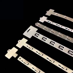 Buen Precio Tiras de clip de plástico Mercancía colgante Tiras de clip de exhibición con ganchos S - Product Image 4