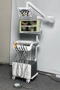 Chariot dentaire numérique <span class=keywords><strong>portable</strong></span> tout-en-un avec compresseur silencieux sans huile à LED papillon sans ombre et caméra intra-orale - Product Image 4