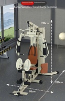 Station d'entraînement complète, presse à jambes, développé couché, tout en un, machine d'entraînement musculaire avec pile de poids de 160 lb pour salle de sport à domicile