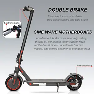 Gratis Verzending Snelle Elektrische Scooters 36V 350W Twee Wielen Snel Zelfbalancerende Opvouwbare E Scooter Volwassen Scooter Factori