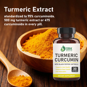 Gélules de Curcuma et Curcumine OEM ODM avec Extrait de Poivre Noir pour Favoriser la Flexibilité Articulaire et la Santé Musculaire - Product Image 6