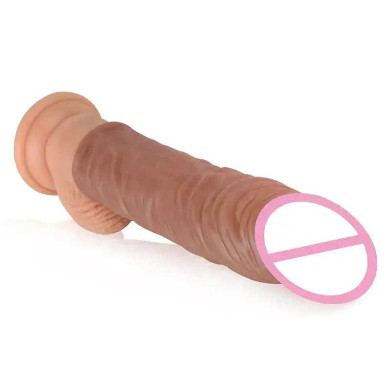 18.5cm Reusable Washable Silicone Male Dildo Sleeve Penis Enlargement Big Cock Sleeve Condom For Man For Larger