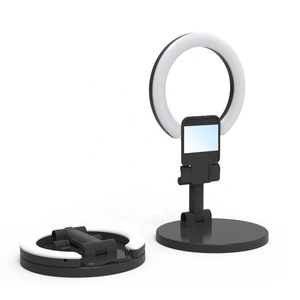 Lampe Annulaire LED Pliable et Portable pour Selfie <span class=keywords><strong>avec</strong></span> Support de Téléphone et Trépied pour Streaming Vidéo en Direct - Product Image 3