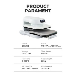 Large Heat Press Machine Automatic T-<b>shirt</b> & Sticker Printing for Garment Use CH2352 Heat Press Machine Automatic Tshirt Printin - Product Image 6