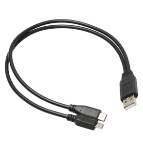 新型USB 1至2转换器电缆USB 3.1 C型微型USB Y分离器电缆
