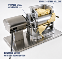 Nouvelle machine à tortillas électrique - Machine à gaufres facile à utiliser, presse à rouleaux, fonctionnement continu, acier inoxydable, Guangdong