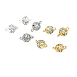 ทองแดงชุบเซอร์คอนเคลือบทองคำแท้ 18k เพื่อการคงสี, จี้คู่ลายฉลุ, สร้อยข้อมือทำมือ DIY - Product Image 5