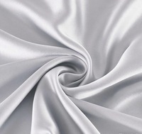 100% pur mûrier soie Charmeuse tissu lisse organique tissé literie/robe/Costume pour les filles Style uni avec teinture tache