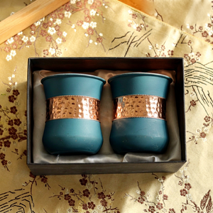 Hammered Copper <b>Beer</b> Glasses Wheat <b>Beer</b> Tumblers Reusable Metal Drinking Cups Gift Set for Party - Indian Home Crafts - Product Image 1