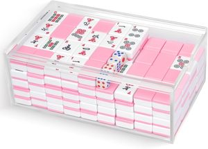 Boîte de rangement durable en acrylique transparent sur mesure pour mahjong avec couvercle pour l'organisation de la salle de jeux à domicile - Product Image 4