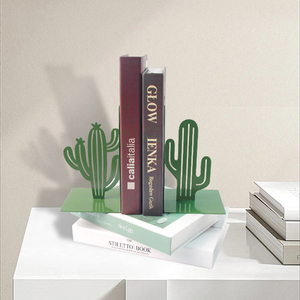 ที่คั่นหนังสือโลหะกันลื่น ดีไซน์กระบองเพชร สำหรับหนังสือขนาดใหญ่ ใช้เป็นที่วางหนังสือและจัดระเบียบ - Product Image 5
