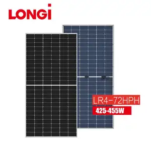 L-95 Longi 절반 커트 기술 TUV 증명서를 가진 가동 가능한 태양 전지판 Longi 430w 440w PV 단위 태양 전지판