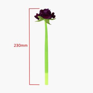 O&Q - Bolígrafo de Gel de Lujo de 0.5 mm para el Día de San Valentín, Tinta Azul/Negra, Hermosa Flor de Rosa, Bolígrafo Promocional de Goma Personalizable - Product Image 3