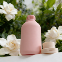 Flacon de shampooing en plastique de 100 ml, flacon de lotion cosmétique avec bouchon à rabat et pompe, toucher doux, gel douche, emballage de produits de toilette de voyage