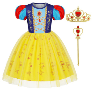 Carnaval Cosplay disfraces de niña Elsa Anna <span class=keywords><strong>Rapunzel</strong></span> vestidos disfraz de Halloween TV y película disfraz de princesa con varita de corona - Product Image 6