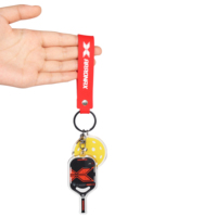 Ornement de Pickleball Sac à dos matelassé Petits porte-clés innovants Pickleball Boutiq Ornement Mini Pickleball Paddle Porte-clés