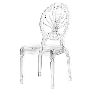Sedia in Cristallo PC Trasparente Wayon, Sedia Moderna in Acrilico per Matrimoni ed Eventi in Hotel di Lusso - Product Image 4