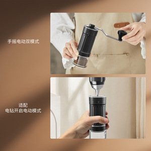 Molinillo de Café Manual Chef Season Show con Modo Eléctrico, Portátil y Ajustable para Uso en Casa y Viajes - Product Image 1
