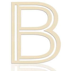 Letras de Madera Huecas Personalizables de Fábrica para Manualidades, Decoraciones Ecológicas para Colgar en la Pared - Product Image 2