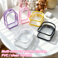 Sacs de rangement pour jouets, 8 couleurs, 8 paquets, sacs de rangement réutilisables en PVC transparent avec fermeture éclair pour blocs de construction, puzzles et accessoires faits à la main