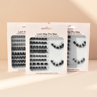 En gros, Clusters de cils volumineux pré-mappés pour extensions de cils DIY, Marque privée professionnelle