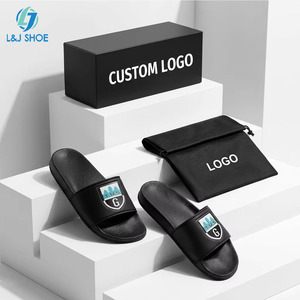 Sandali <span class=keywords><strong>da</strong></span> <span class=keywords><strong>uomo</strong></span> L&J personalizzati con logo 3D, in PVC martellato di alta qualità, <span class=keywords><strong>ciabatte</strong></span> firmate all'ingrosso con soluzioni di branding e MOQ basso - Product Image 1