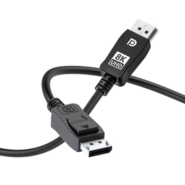8K DisplayPort 1.4 Cable 32.4Gbps Ultra HD 8K 60Hz 4K 144Hz Video Audio Sync DP to DP Cord with ABS Shell for Gaming PC Monitor