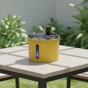 Tempat Makan Hewan Peliharaan Portabel Ramah Lingkungan Berkualitas Tinggi Warna Hitam untuk Kucing & Anjing, Air Mancur Pintar dari Baja Tahan Karat dengan Sistem Filtrasi - Product Image 4