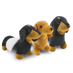 Peluche réaliste Teckel, jouet en peluche, animal en peluche réaliste, chien saucisse à corps long, poupée en peluche de simulation, décoration d'intérieur, cadeau - Product Image 1